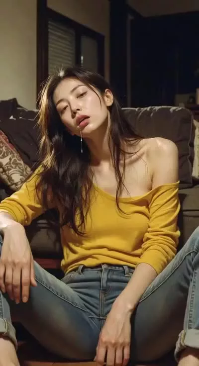 自宅で酔っ払った女性を脱がせて悪戯